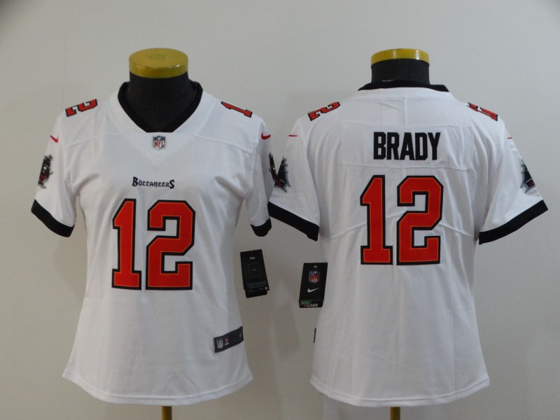 WomenTampa Bay Buccaneers 12 Brady white New Nike Limited Vapor Untouchable NFL Jerseys